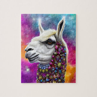 Quebra-cabeça Colorida Jeweled Llama