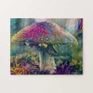 Quebra-cabeça Colorida Mushroom Fungi Desafio do Duro a Jigsen