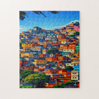 Quebra-cabeça Colorido chique elegante encosta Brasil