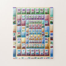 Quebra-cabeça colorido dos azulejos