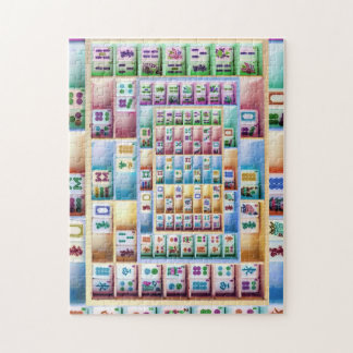 Quebra-cabeça colorido dos azulejos