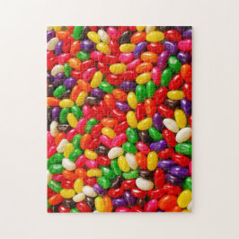 Quebra-cabeça colorido dos doces do jellybean