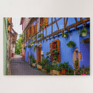 Quebra-cabeça Colorido Historicamente Houses Village Viagem Fran