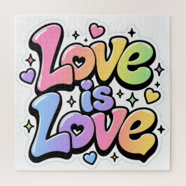 Quebra-cabeça Colorido Y2K Graffiti Amor é Amor 67