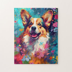 Quebra-cabeça Colorir Corgi