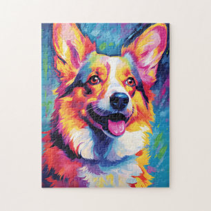 Quebra-cabeça Colorir Corgi