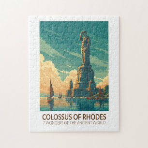 Quebra-cabeça Colosso de Rodes Sete Maravilhas do Mundo Arte