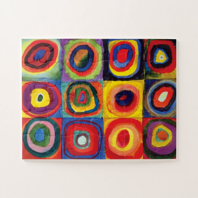 Quebra-cabeça Colour Study by Wassily Kandinsky (Horizontal)