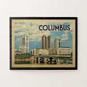 Quebra-cabeça Columbus Ohio Viagens vintage