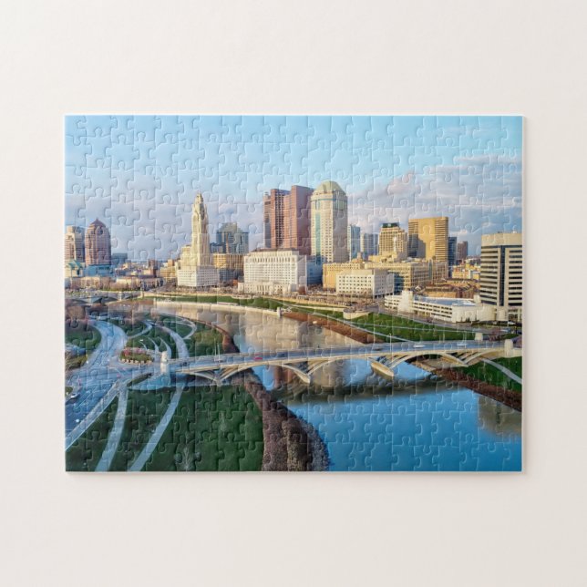 Quebra-cabeça Columbus Skyline Puzzle (Horizontal)