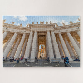 Quebra-cabeça Colunata de Bernini, Praça de São Pedro, Roma, Itá