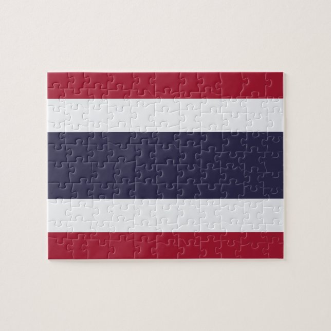 Quebra-cabeça com a Bandeira da Tailândia (Horizontal)
