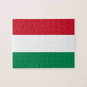 Quebra-cabeça com a bandeira de Hungria