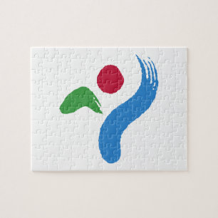 Quebra-cabeça com a Bandeira de Seul, Coreia do Su