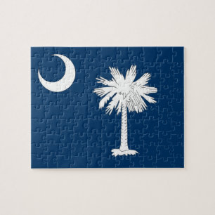Quebra-cabeça com a bandeira do estado de South