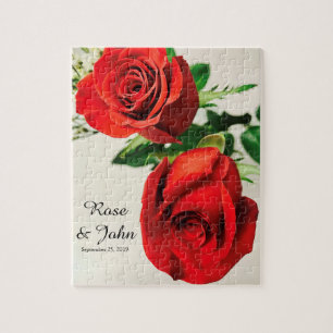 Quebra-cabeça com a foto bonita das rosas