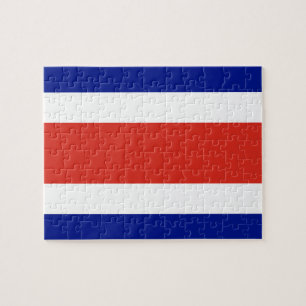 Quebra-cabeça com bandeira da Costa Rica