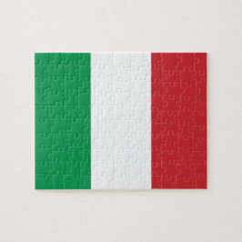 Quebra-cabeça com bandeira da Itália