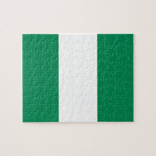 Quebra-cabeça com Bandeira da Nigéria