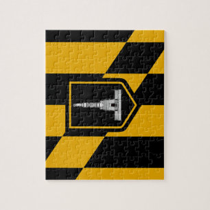 Quebra-cabeça com bandeira de Baltimore