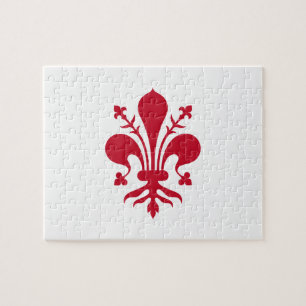 Quebra-cabeça com Bandeira de Florença, Toscana
