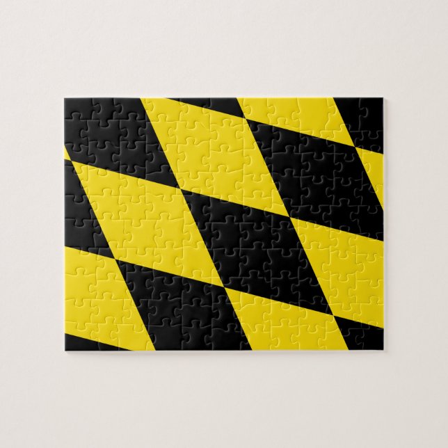 Quebra-cabeça com bandeira de Munique (Horizontal)