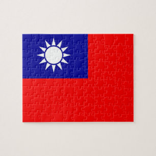 Quebra-cabeça com Bandeira de Taiwan