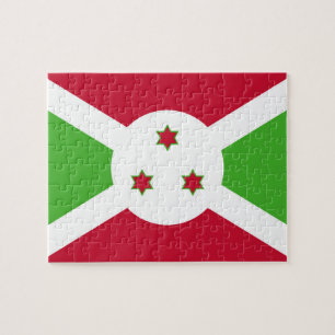 Quebra-cabeça com bandeira do Burundi