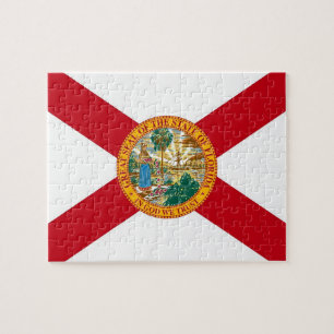 Quebra-cabeça com Bandeira do Estado da Flórida