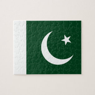 Quebra-cabeça com bandeira do Paquistão