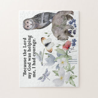 Quebra-cabeça com belo verso da bíblia