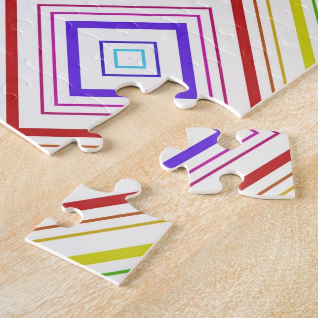 Quebra-cabeça com cores ordenadas - faixa amarela  (Lateral)