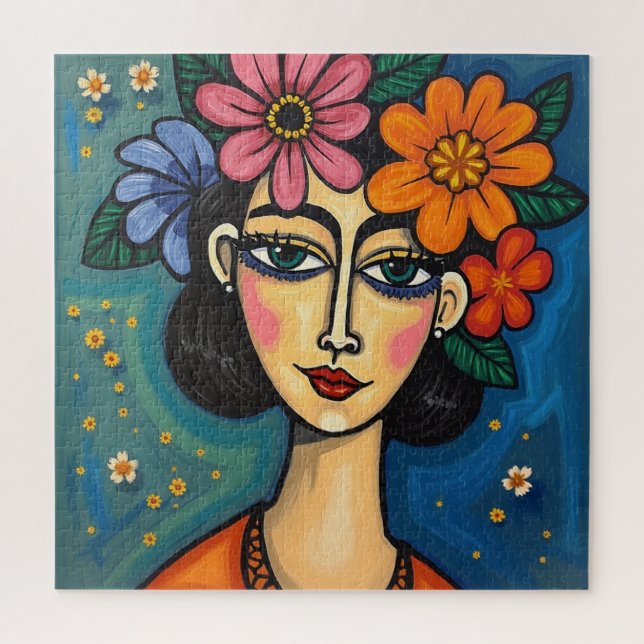 Quebra-cabeça com design artístico elegante (Vertical)