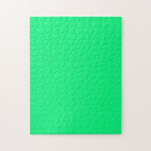 Quebra-cabeça com fundo verde Neon brilhante (Vertical)