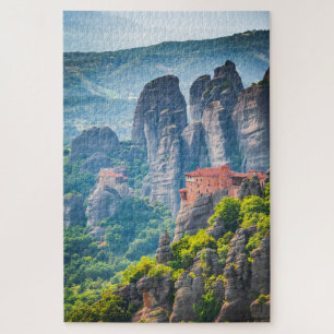 quebra-cabeça com Meteora, Grécia
