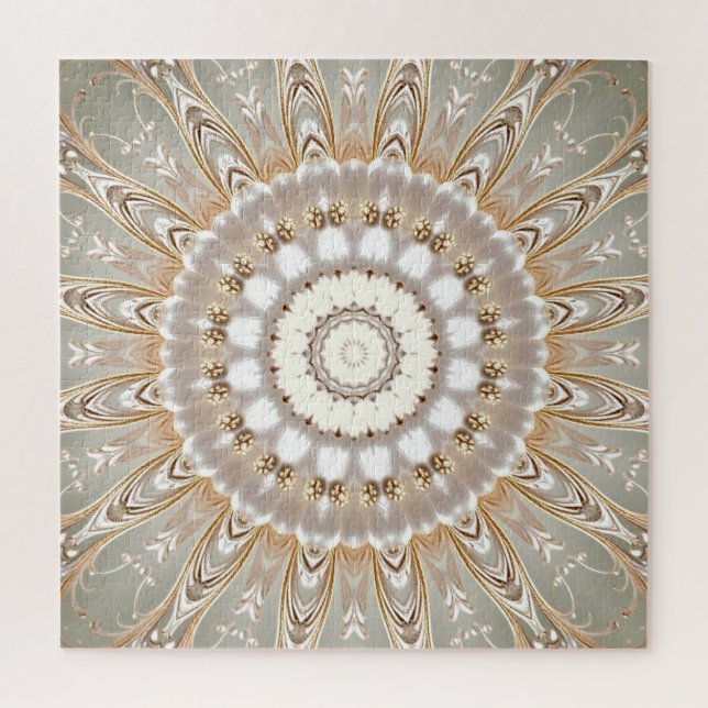 Quebra-cabeça com Padrão de Mandala Floral Ornamen (Vertical)