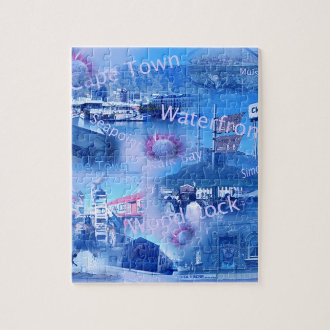 Quebra-cabeça com uma caixa de presentes sobre a C (Vertical)