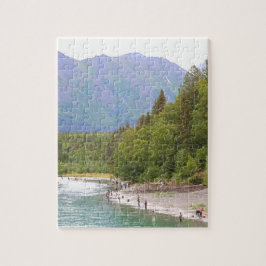 Quebra-cabeça Combate à pesca fluvial, estilo Alasca