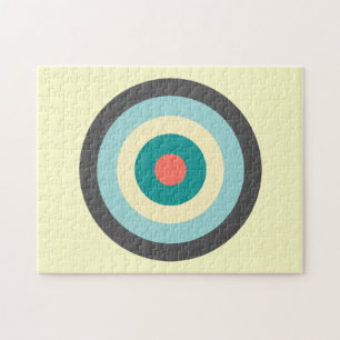 Quebra-cabeça Combinação de Cinzas Bullseye por Shirley Taylor