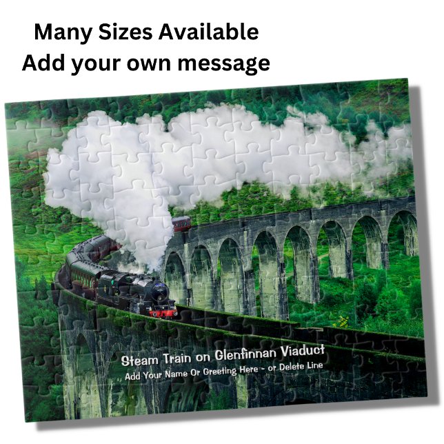 Quebra-cabeça Comboio a vapor em Glenfinnan Viaduct - Adicionar  (Criador carregado)