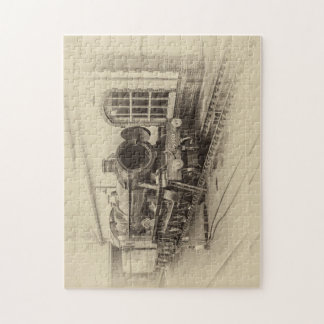 Quebra-cabeça comboio a vapor velho