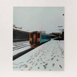 Quebra-cabeça Comboio azul claro