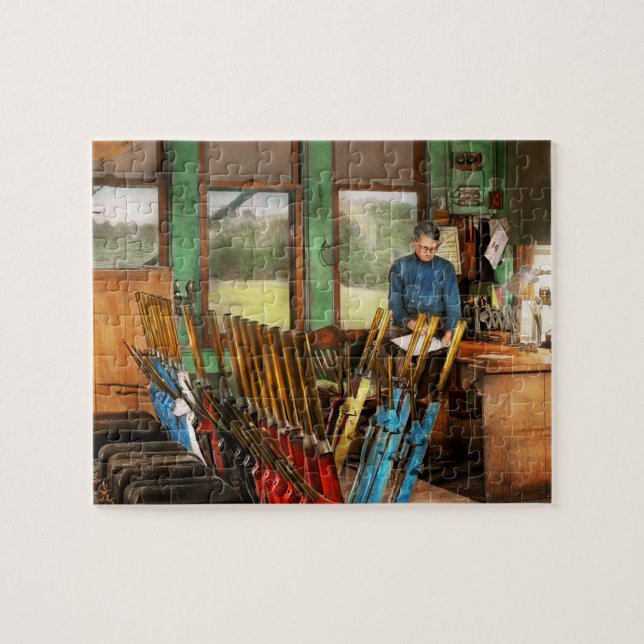 Quebra-cabeça Comboio - Controles - Na torre de sinais 1940 (Horizontal)