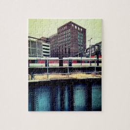 Quebra-cabeça Comboio, na estação Leeds.