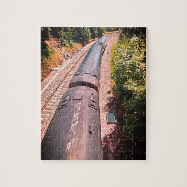 Quebra-cabeça Comboio na pista (Vertical)