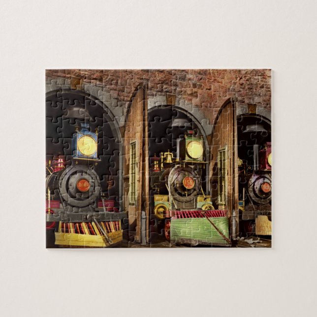 Quebra-cabeça Comboio - Tecnologia de captura de vaca 1869 (Horizontal)