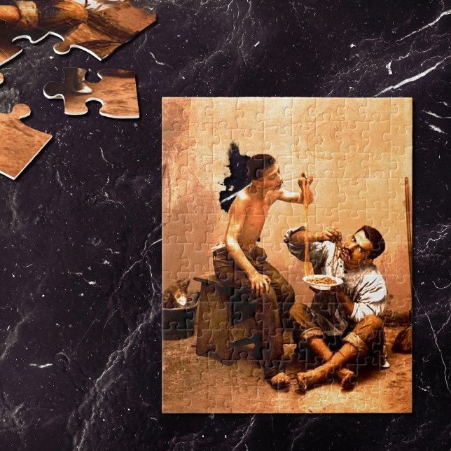 Quebra-cabeça Comedores de espaguete (Criador carregado)