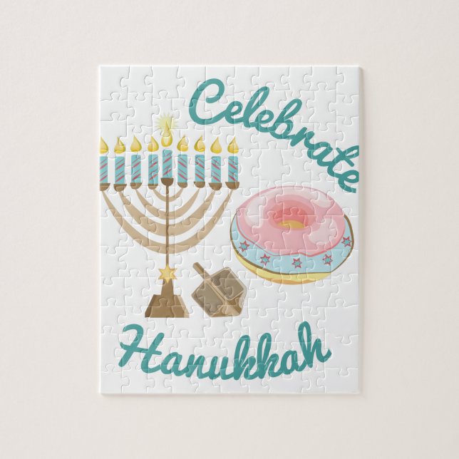 Quebra-cabeça Comemore Hanukkah (Vertical)