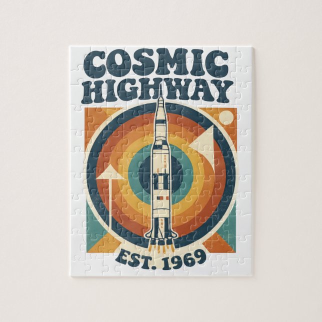 Quebra-cabeça Comic Highway – Diversão Pop Art para Fãs de Quadr (Vertical)