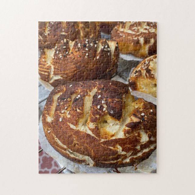 Quebra-cabeça Comida de pão assado (Vertical)